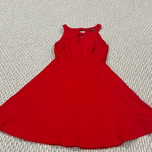 Vibrant Red Sleeveless Dress Petite